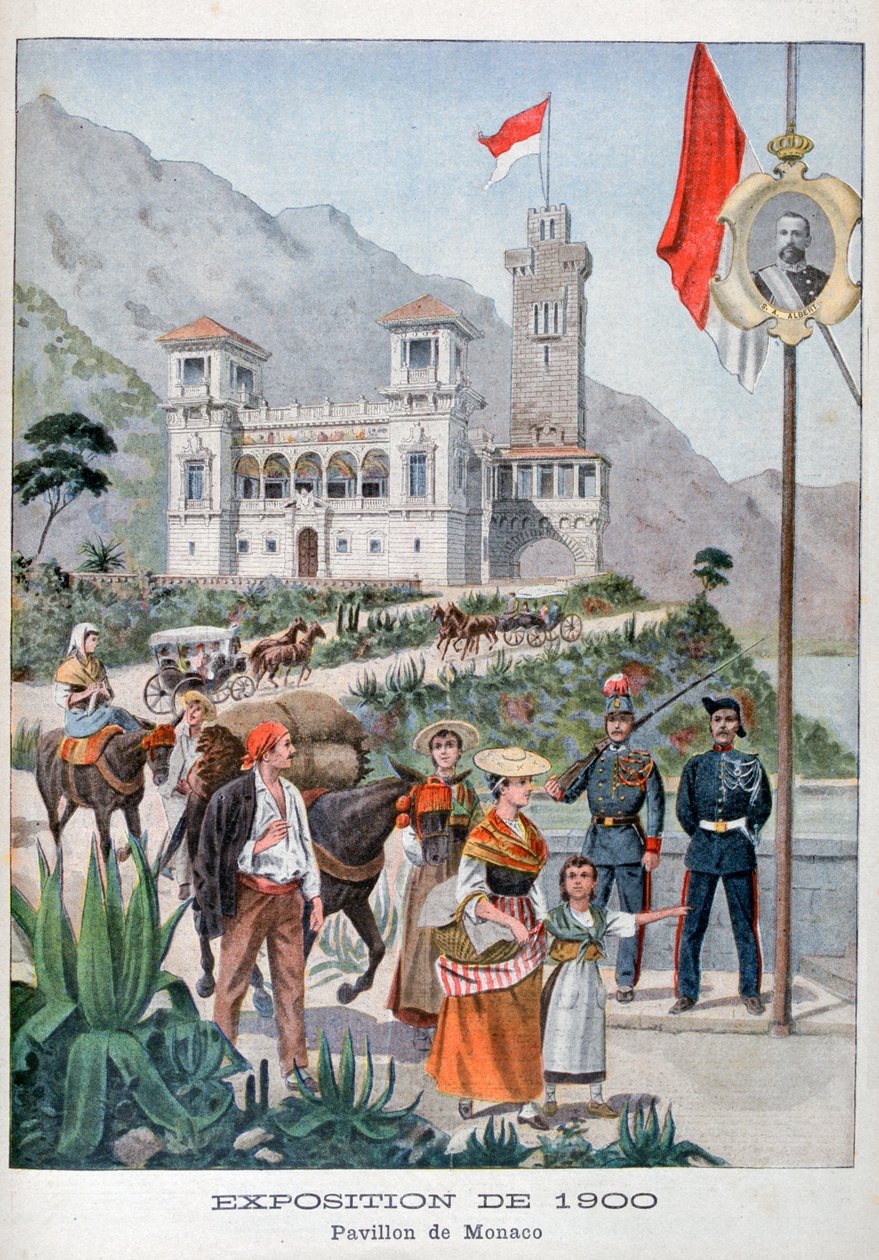O pavilhão de Mônaco na Exposição Universal de 1900, Paris, 1900 de Unbekannt