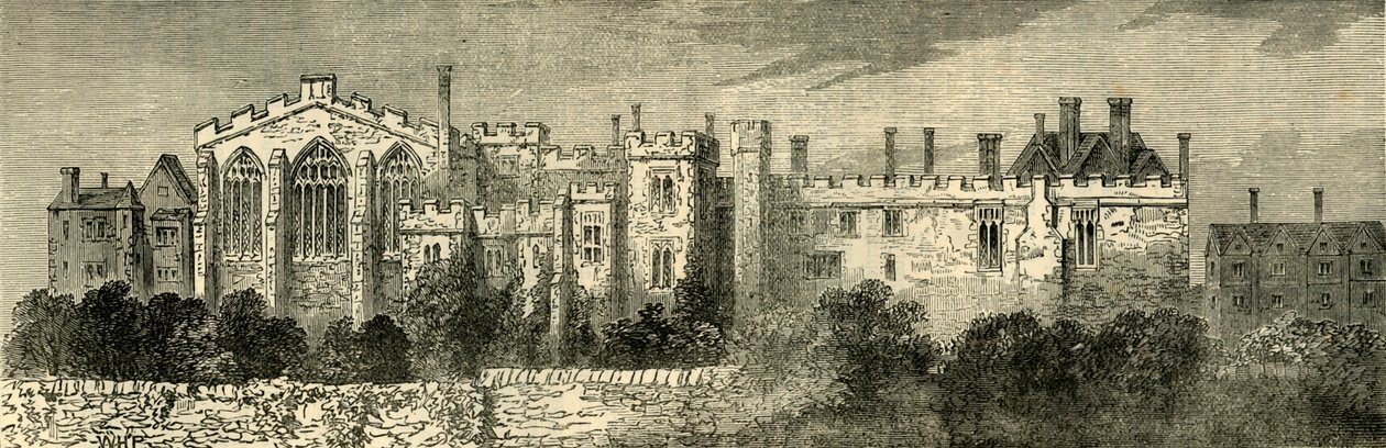 O mosteiro de São João de Jerusalém, Clerkenwell - vista geral do sudeste, c1872. de Unbekannt