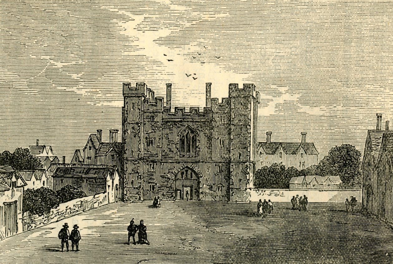 O mosteiro de São João de Jerusalém, Clerkenwell - o portão do oeste, c1872. de Unbekannt