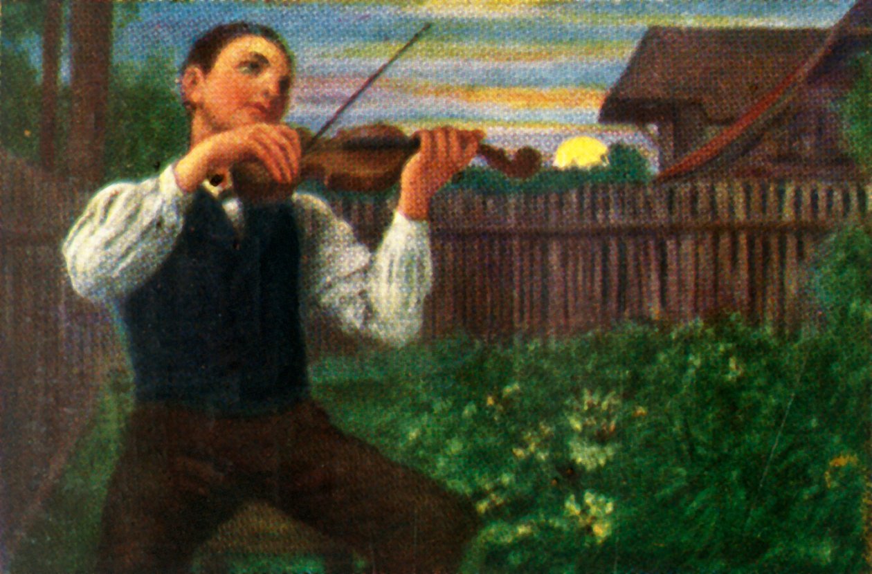 O violinista do luar, c1928. de Unbekannt