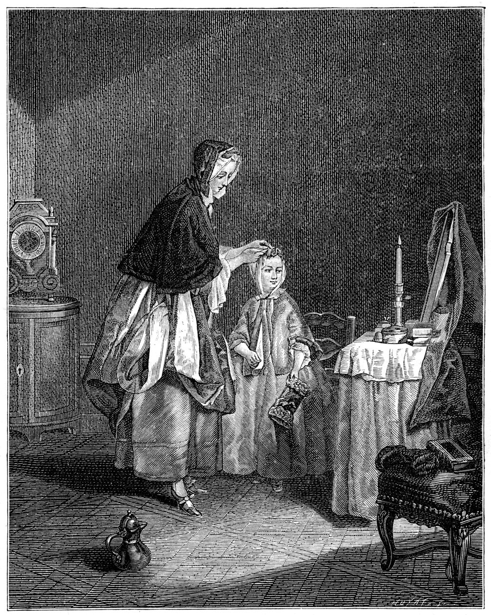 O banheiro da manhã, 1885 de Unbekannt