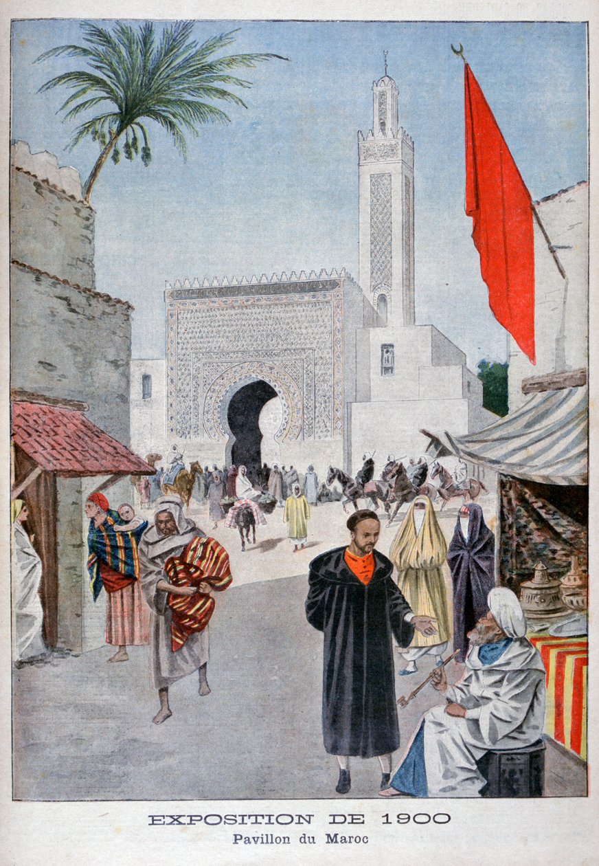 O pavilhão marroquino na Exposição Universal de 1900, Paris, 1900 de Unbekannt