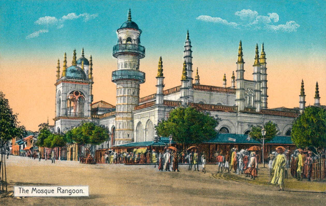 Mesquita de Rangum, c1888 de Unbekannt