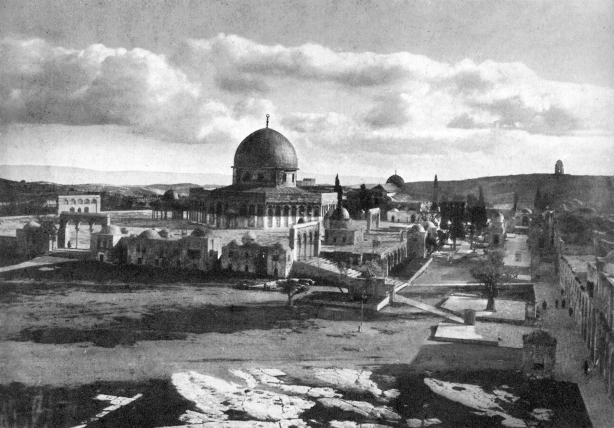 A mesquita de Omar no local do antigo templo, Belém, Israel, 1926 de Unbekannt