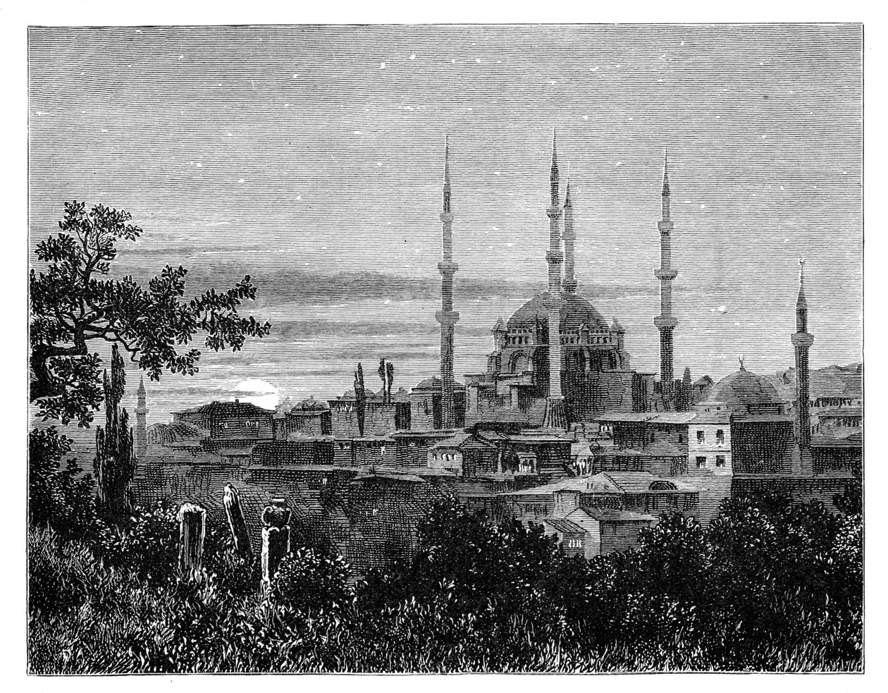 A mesquita de Selim II em Adrianópolis, Turquia, c1888 de Unbekannt