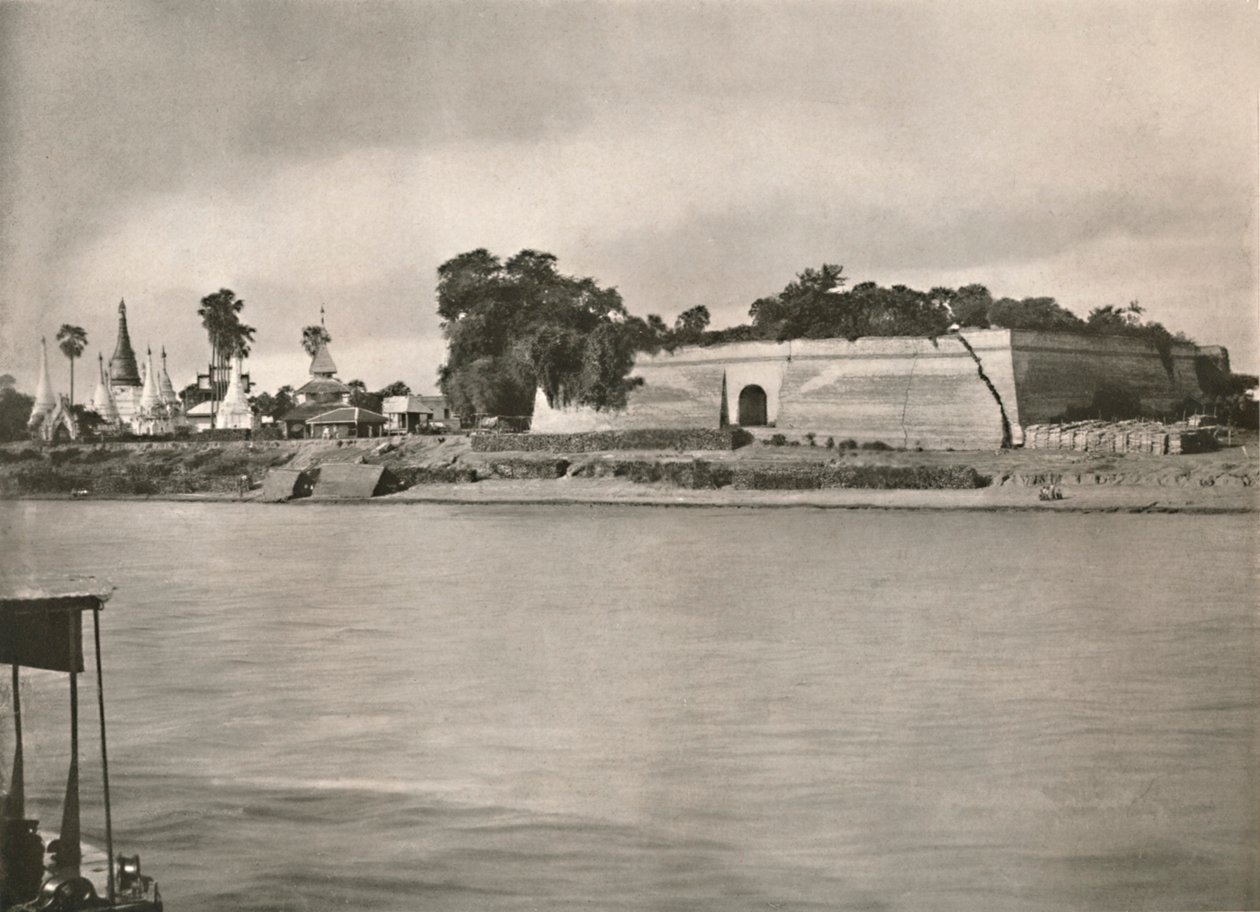 O forte de Murhla no Irrawaddy, 1900. de Unbekannt