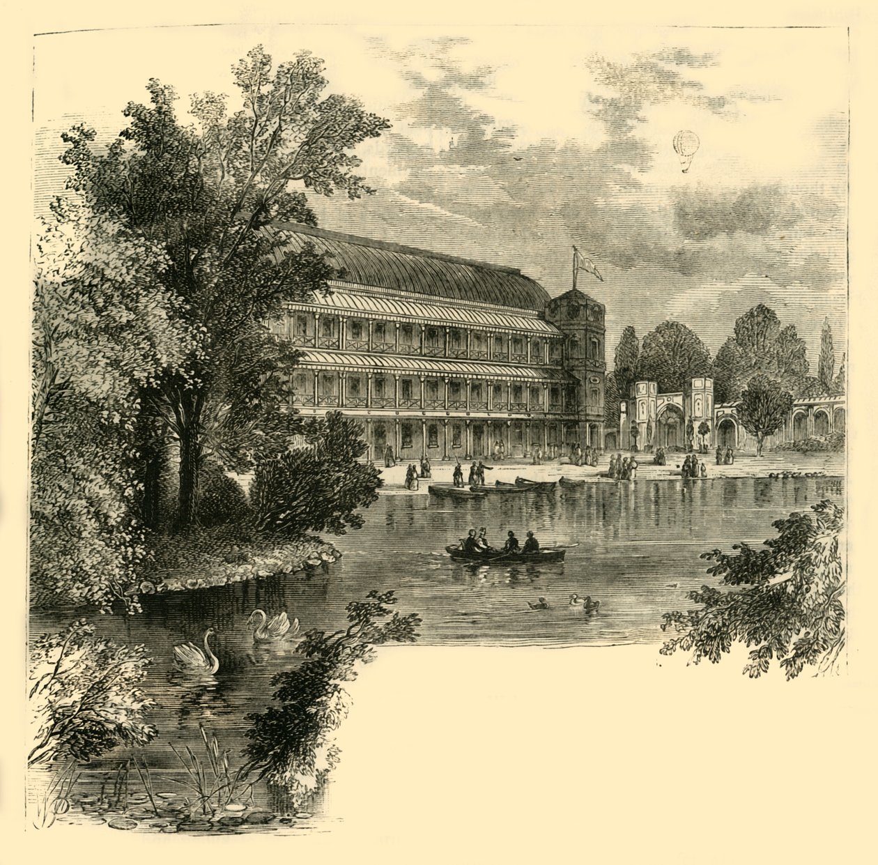 O Music Hall, Surrey Gardens, c1878. de Unbekannt