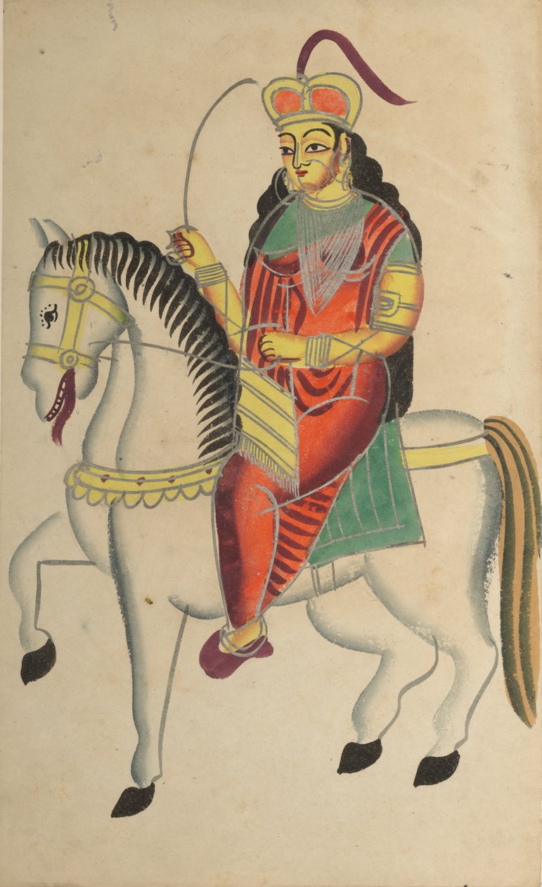 O motim da heroína Rani Lakshmi Bai de Jhansi, de 1800. de Unbekannt