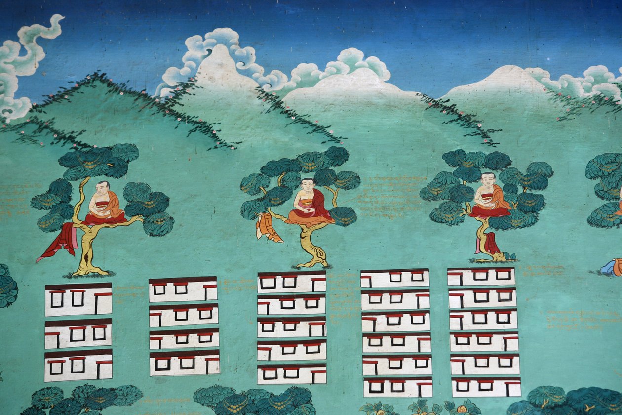 O Mito de Shangri La. Mosteiro de Kopan, Kathmandu, Nepal de Unbekannt