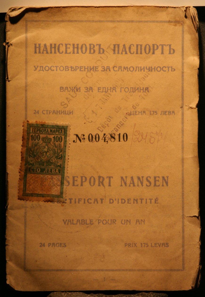 O passaporte Nansen de Unbekannt