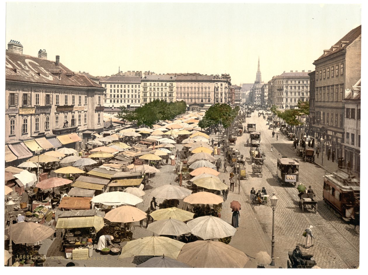 The Naschmarkt, Viena de Unbekannt