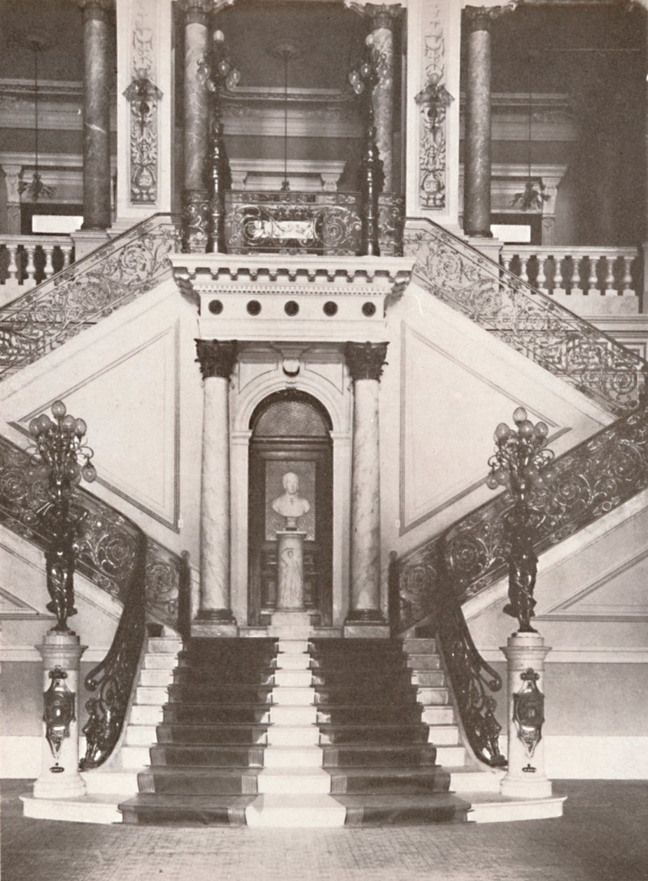 A escadaria da Biblioteca Nacional, 1914 de Unbekannt