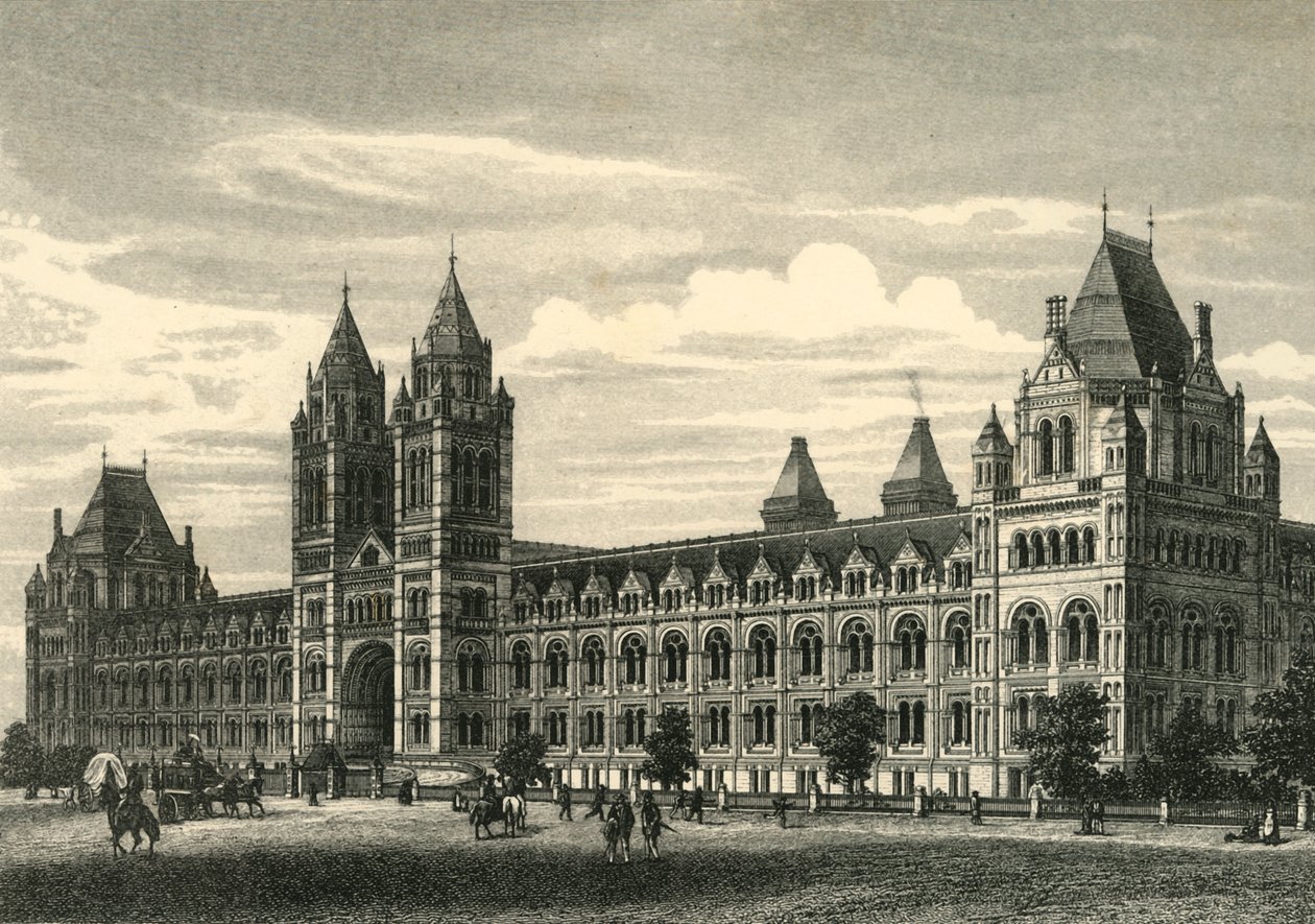 O Museu de História Natural, South Kensington, c1876. de Unbekannt