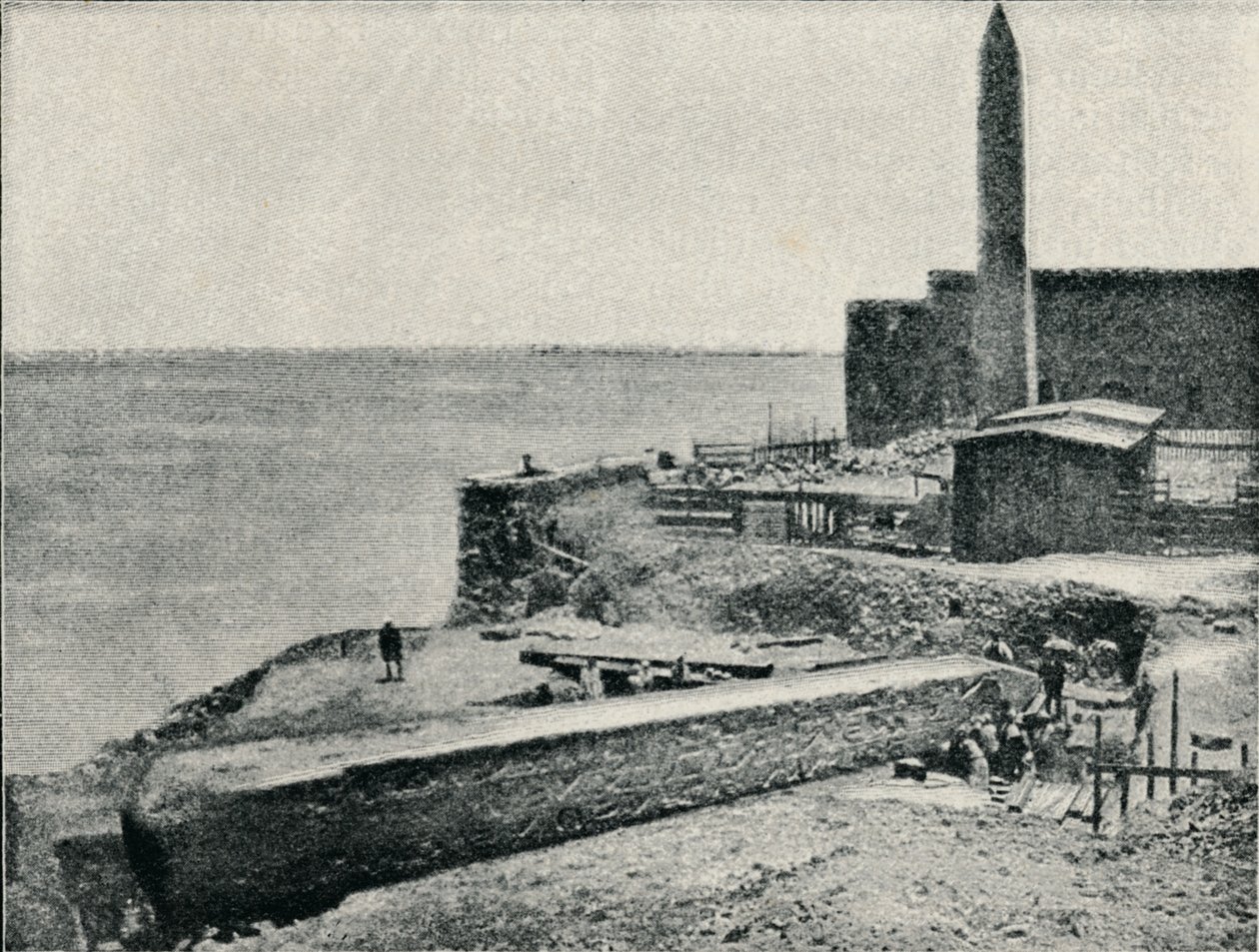 A agulha deitada quando caiu em Alexandria, 1877, 1910 de Unbekannt