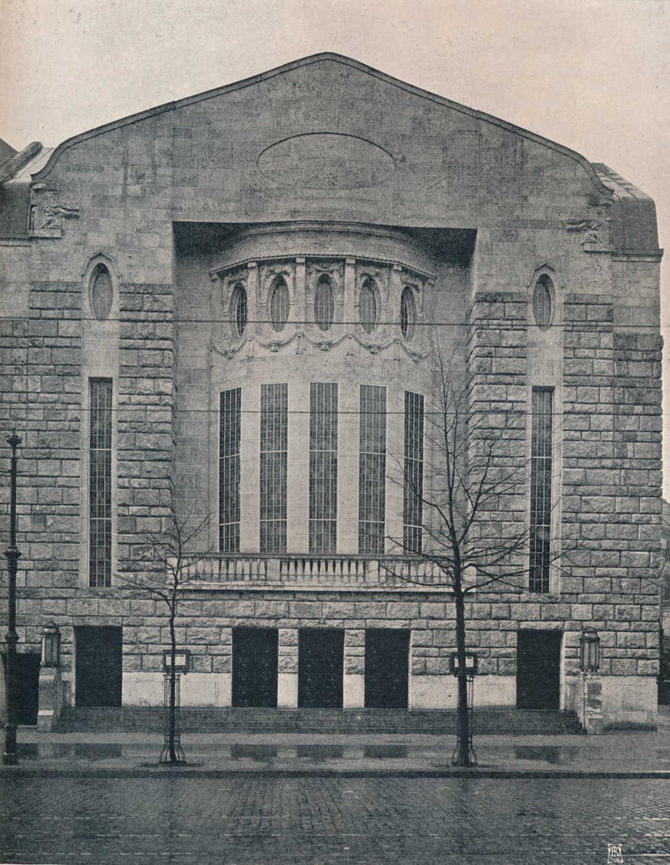 O novo teatro Hebbel, Berlim, c1908 de Unbekannt