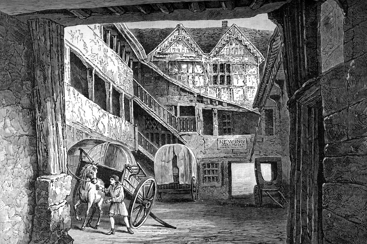 The New Inn, Gloucester, 1893 de Unbekannt
