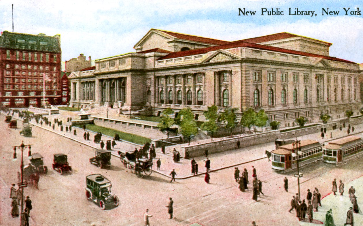 The New Public Library, Nova York, EUA, 1910 de Unbekannt