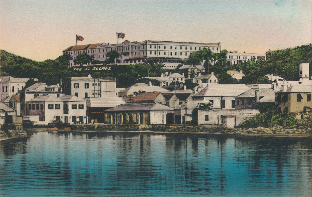 O novo St. George Hotel, St. Georges, Bermudas, início do século XX. de Unbekannt