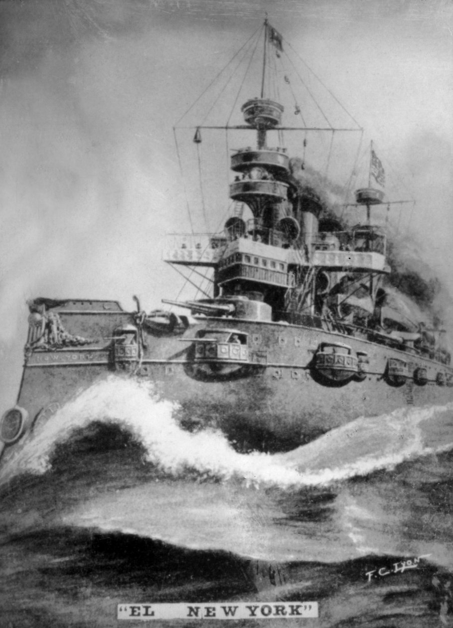 O navio de guerra de Nova York, 1898, 1920 de Unbekannt