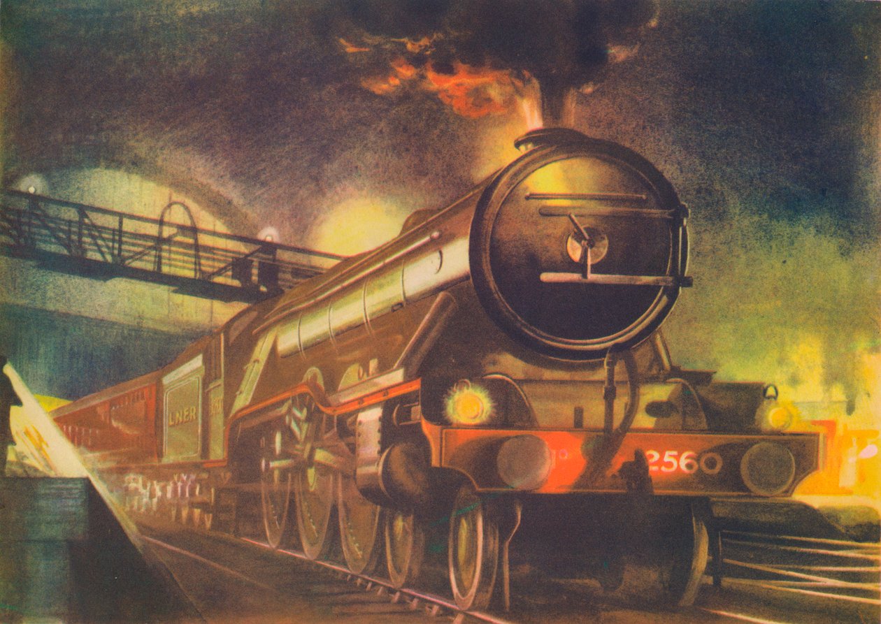 O escocês da noite, LNER, deixando Kings Cross, 1940 de Unbekannt