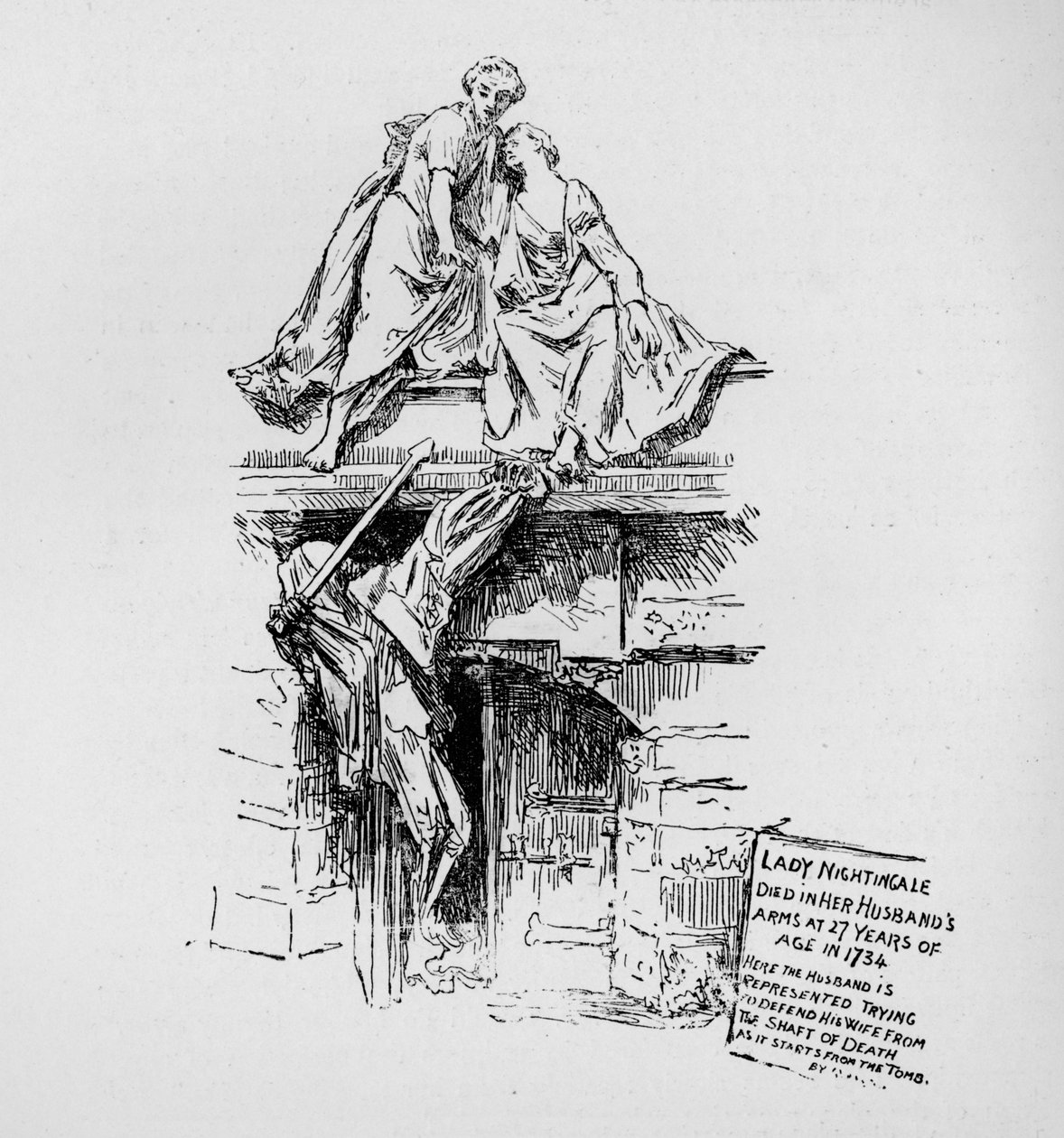O Monumento do rouxinol, 1890. de Unbekannt
