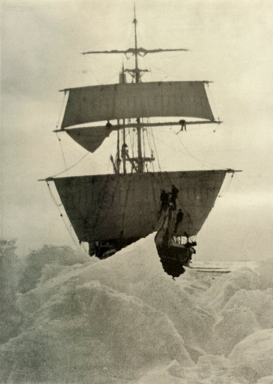 O Nimrod preso no gelo, 1908, 1909 de Unbekannt