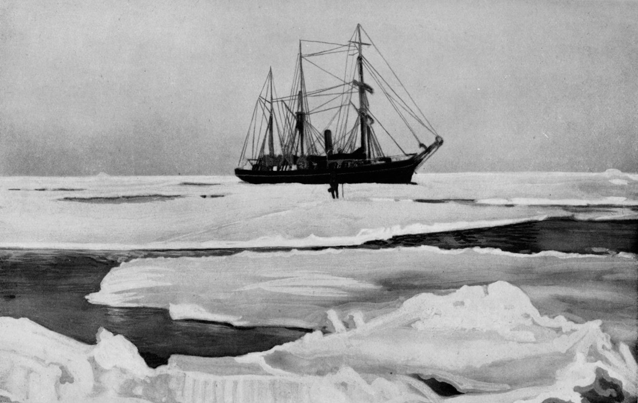 O Nimrod abrindo caminho através do gelo aberto, c1909, 1928 de Unbekannt