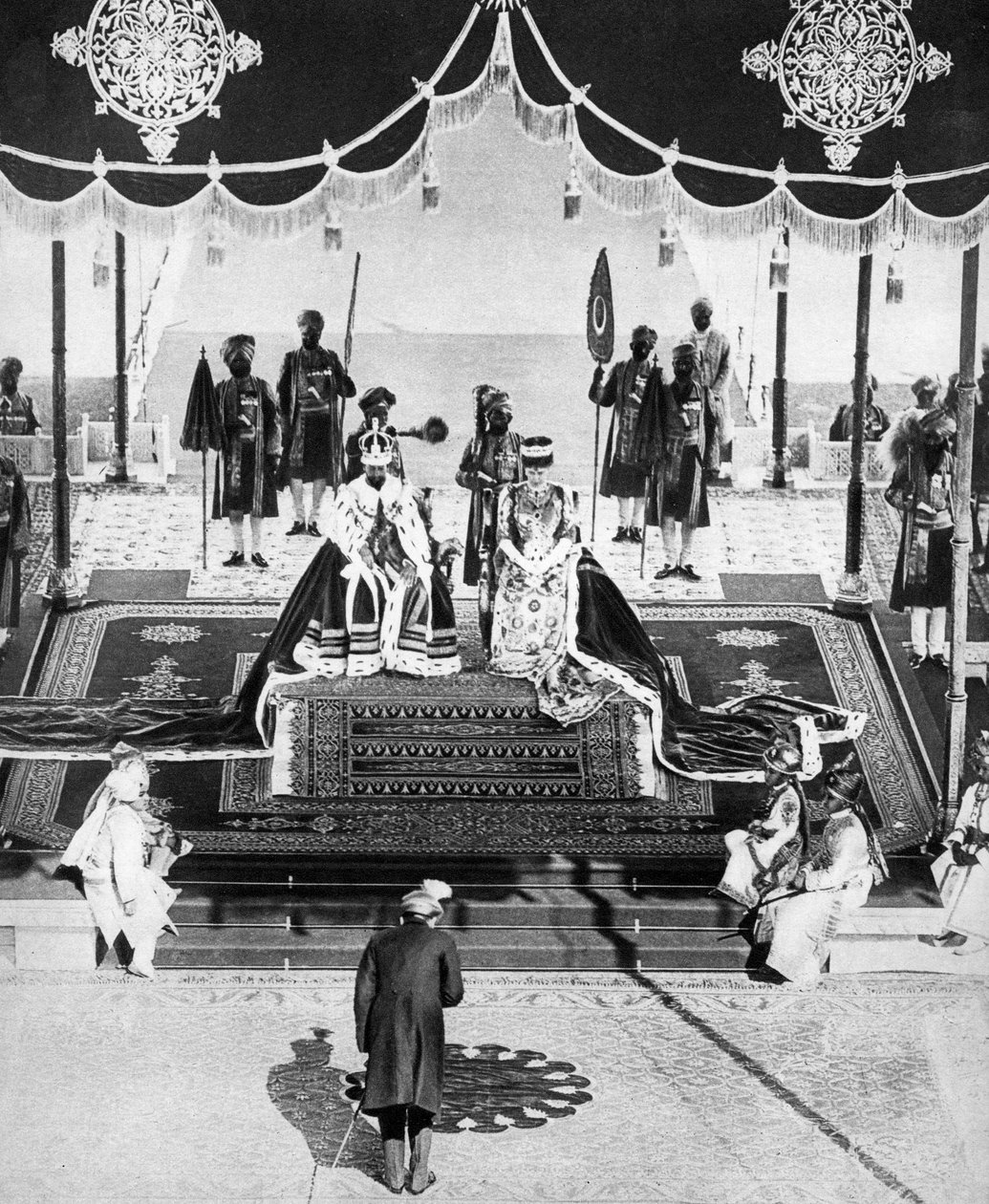 O Nizam de Hyderabad homenageia o Delhi Durbar, 1911, 1935 de Unbekannt