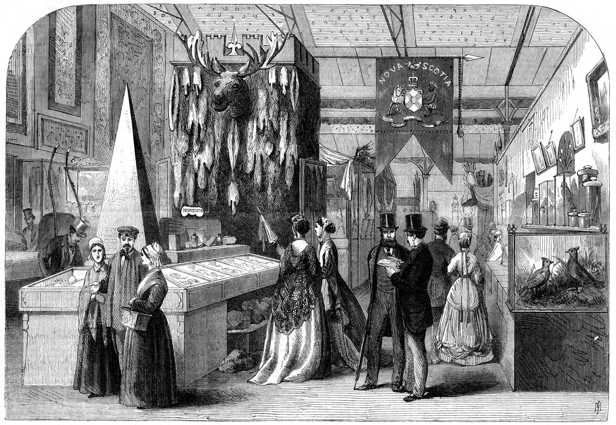 A seção de Nova Escócia da Exposição Internacional de Paris, 1867 de Unbekannt