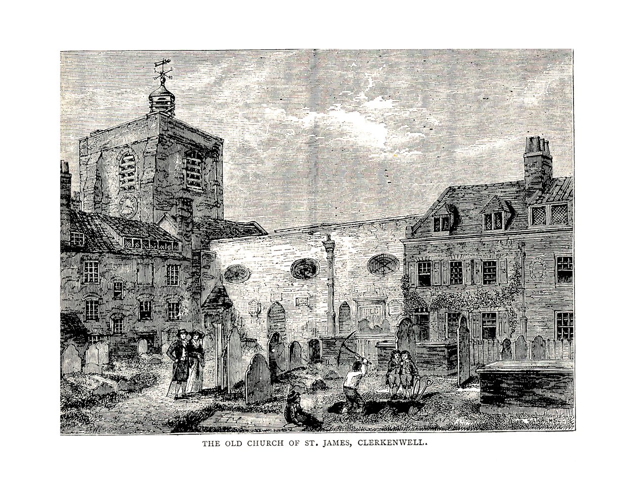 A antiga igreja de São Tiago, 1878 de Unbekannt