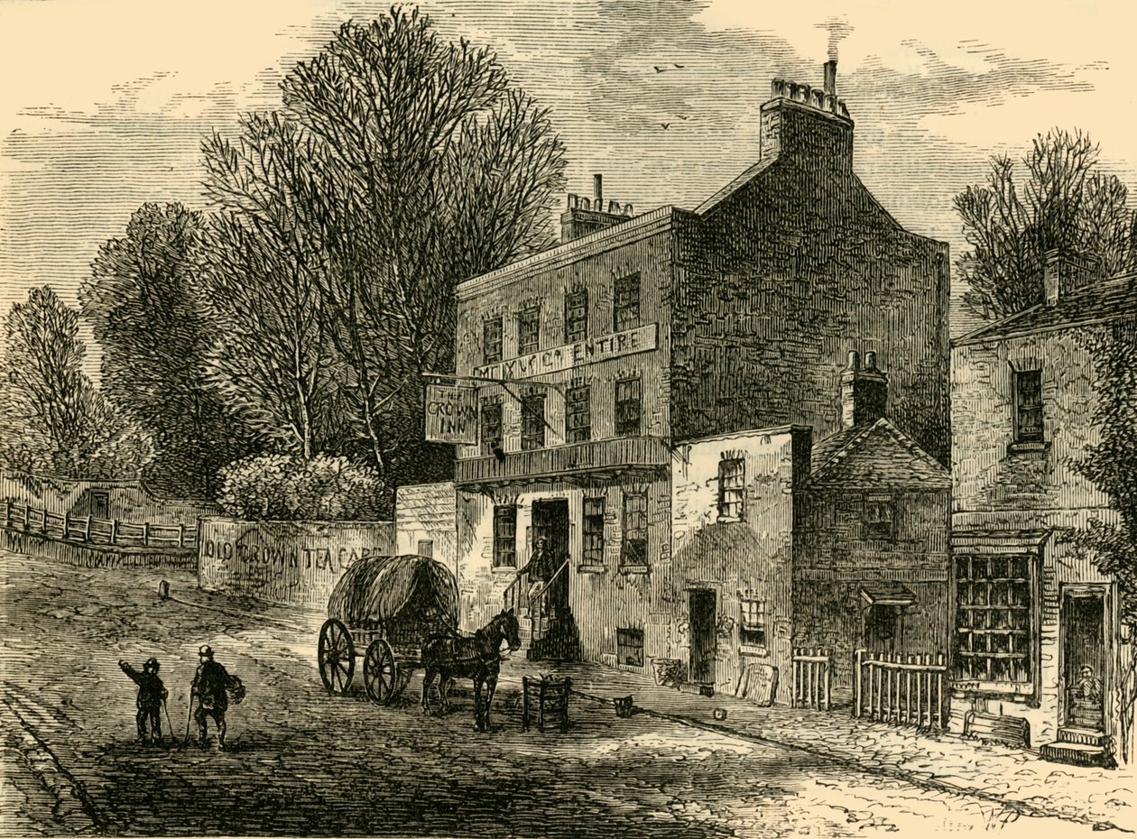 O Old Crown Inn, Highgate, 1830, c1876. de Unbekannt
