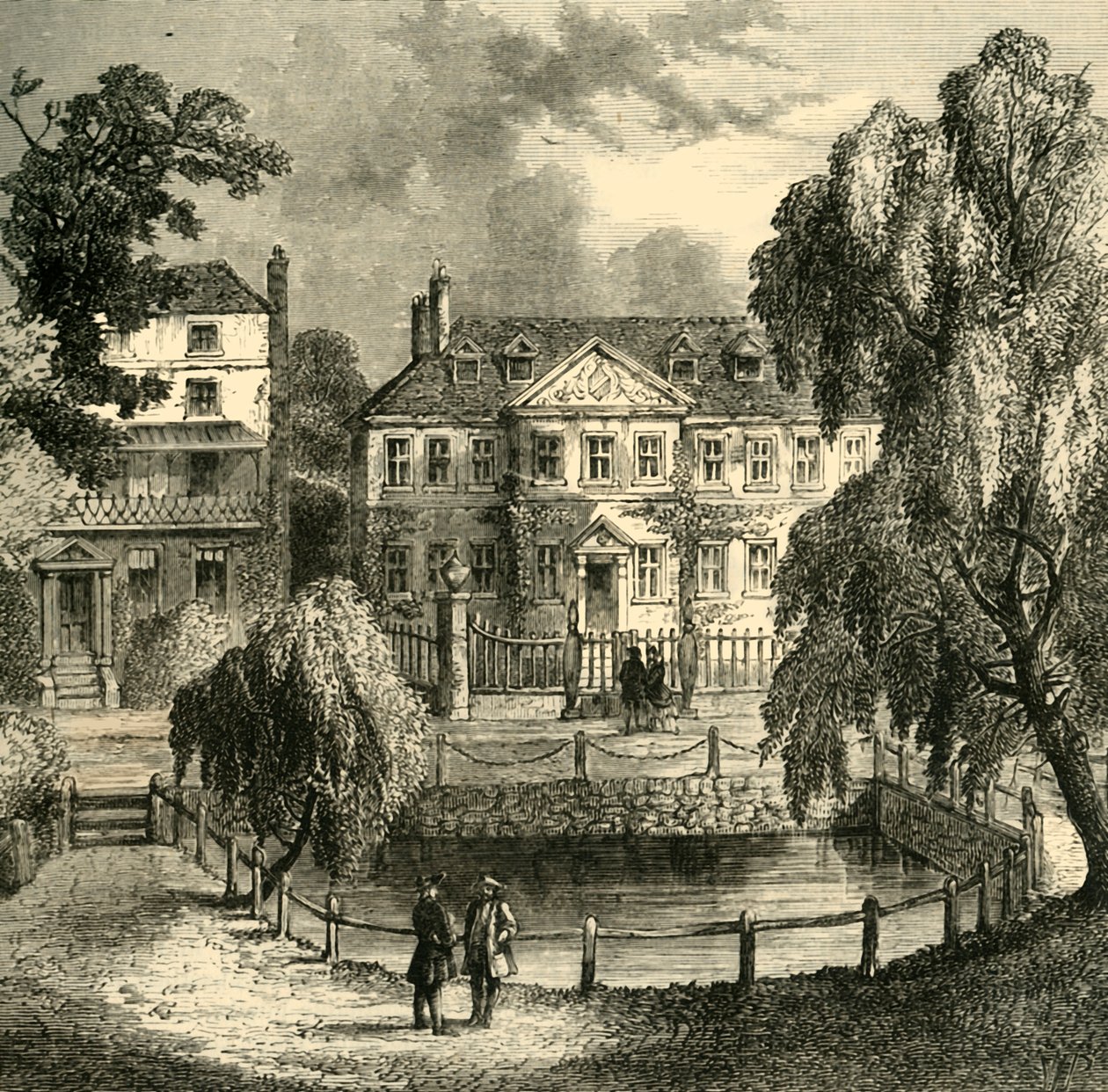 A casa velha no verde, c1878. de Unbekannt