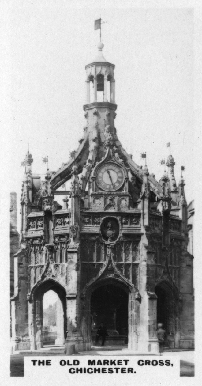 A Old Market Cross, Chichester, Sussex Ocidental, 1920 de Unbekannt