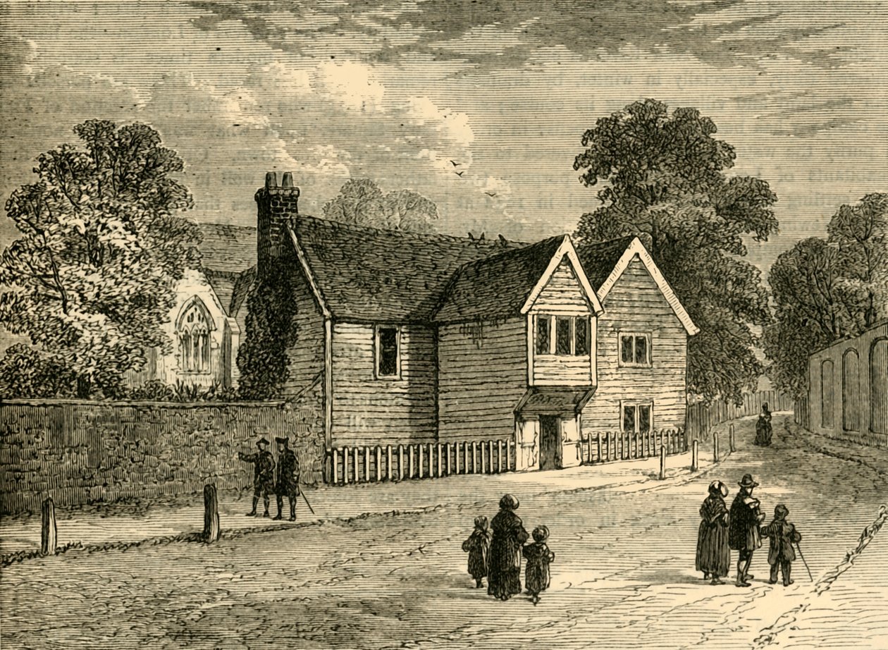 A Reitoria Velha, Stoke Newington, em 1858, c1876. de Unbekannt