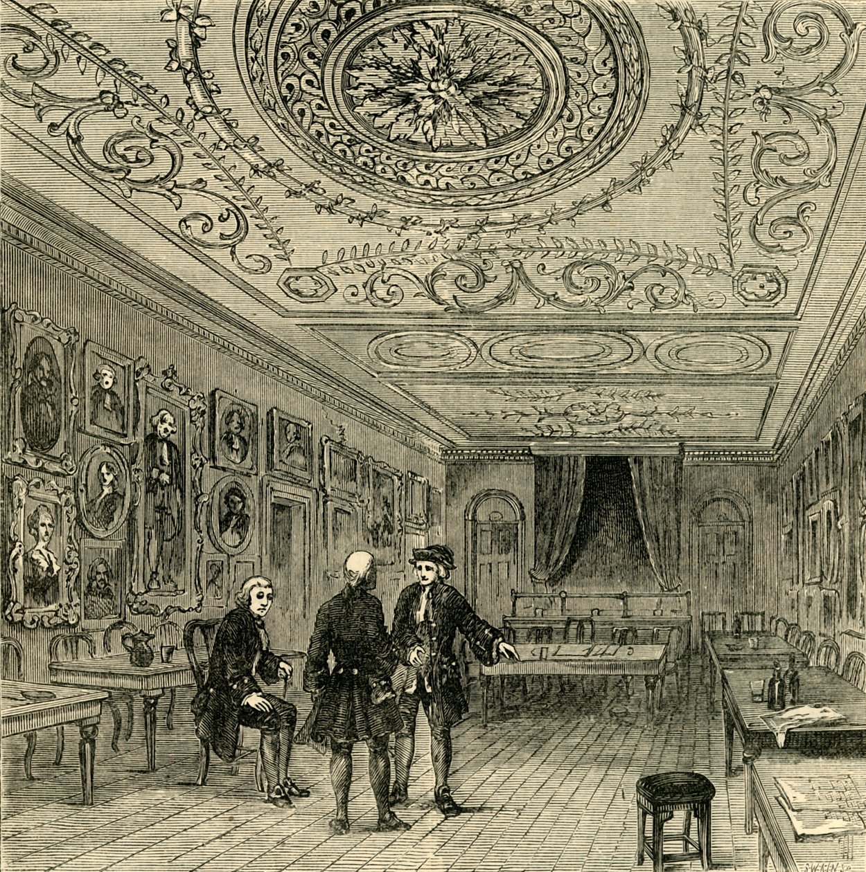 O quarto velho em Evanss., 1881. de Unbekannt