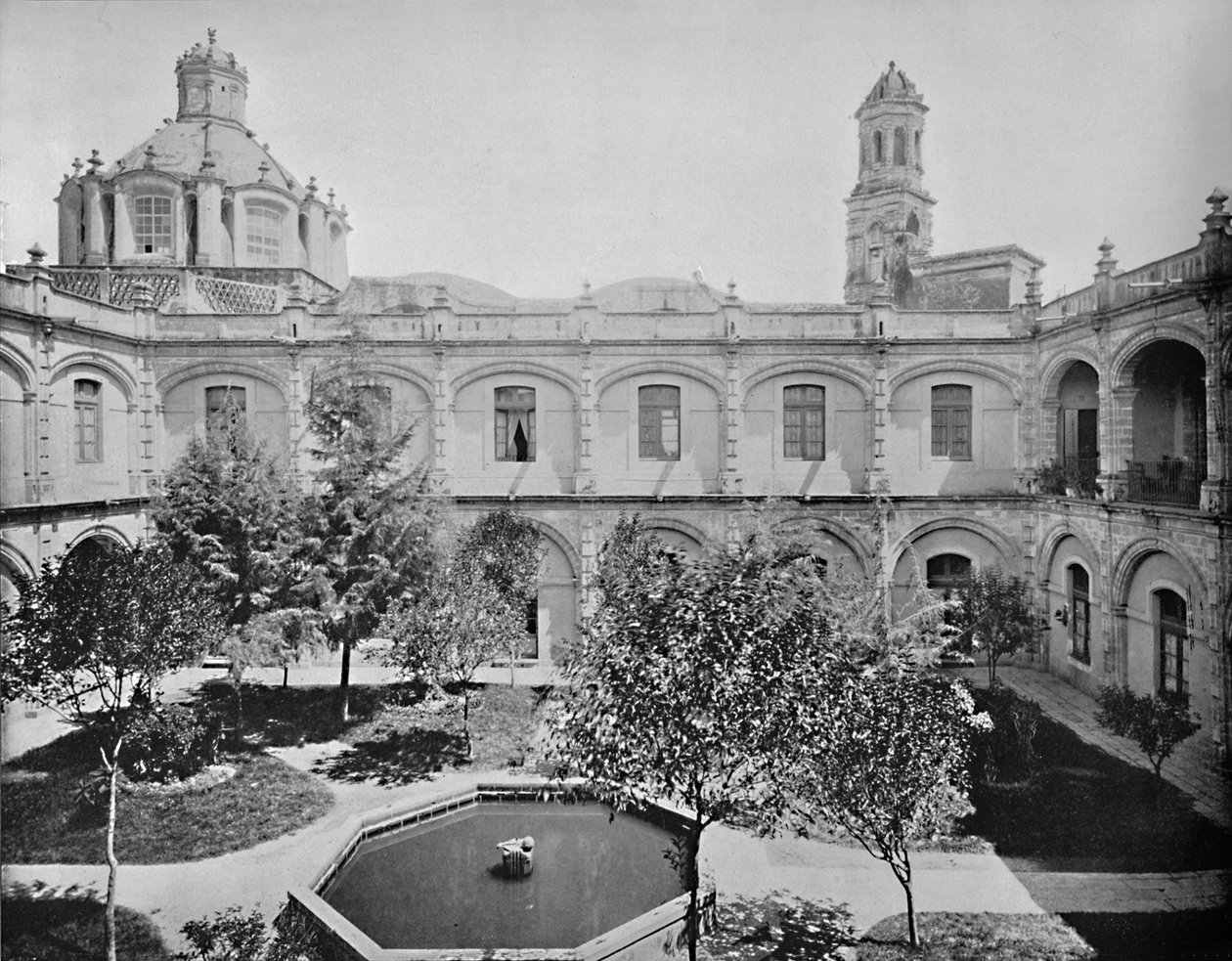 Antigo Convento de San Hipolito, Cidade do México, c1897. de Unbekannt