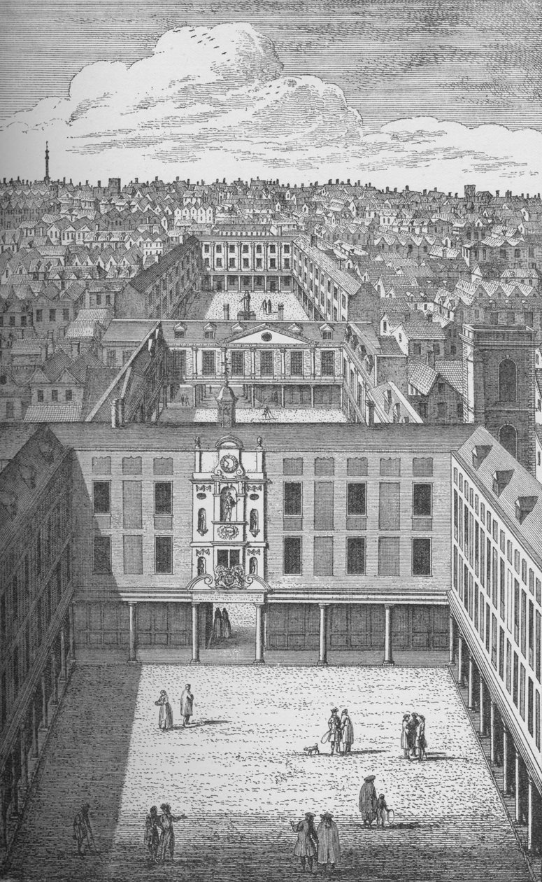 O Old St. Thomass Hospital em Bermondsey, que substituiu os prédios monásticos anteriores em 1701, de Unbekannt
