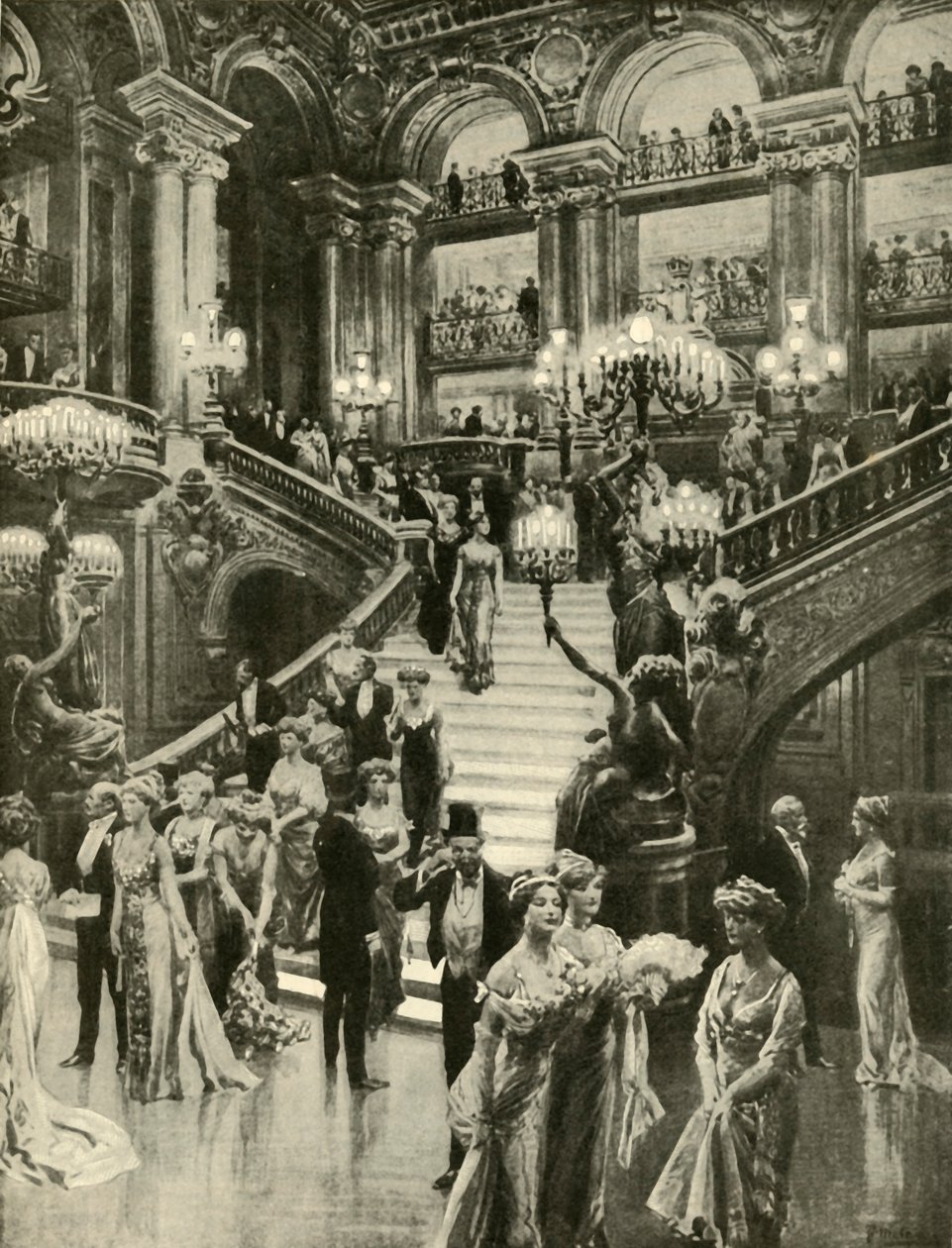 A ópera em Paris, 1910. de Unbekannt