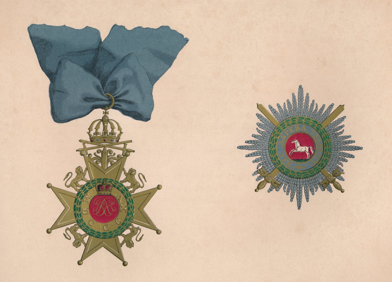 A Ordem dos Guelphs, século c19 de Unbekannt