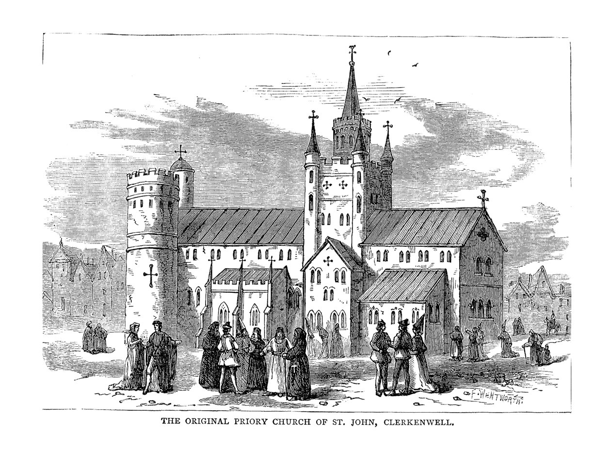 A Igreja Priorada Original de São João, 1878 de Unbekannt