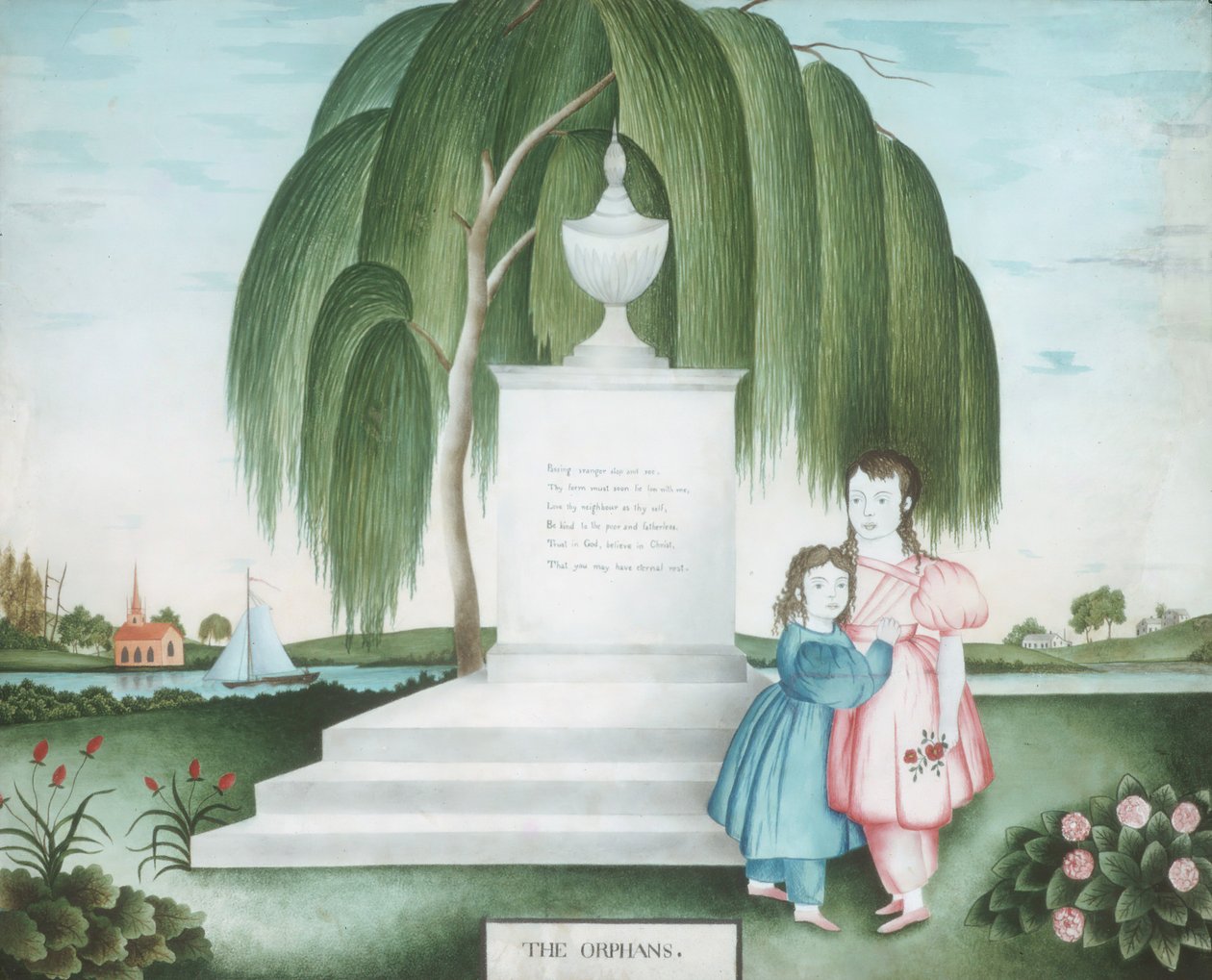 Os órfãos, c. 1830. de Unbekannt