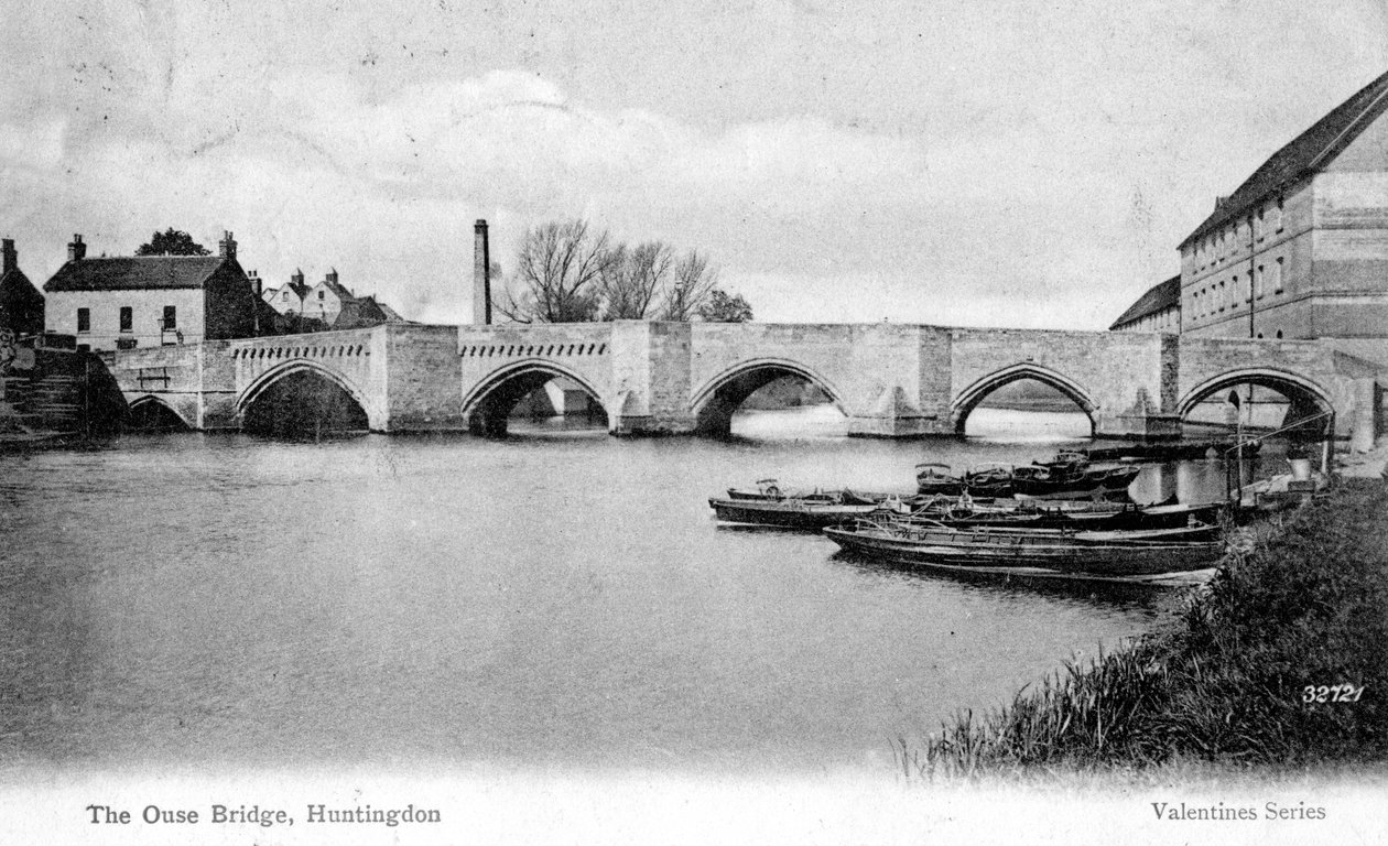 A ponte de Ouse, Huntingdon, Cambridgeshire, 1905 de Unbekannt