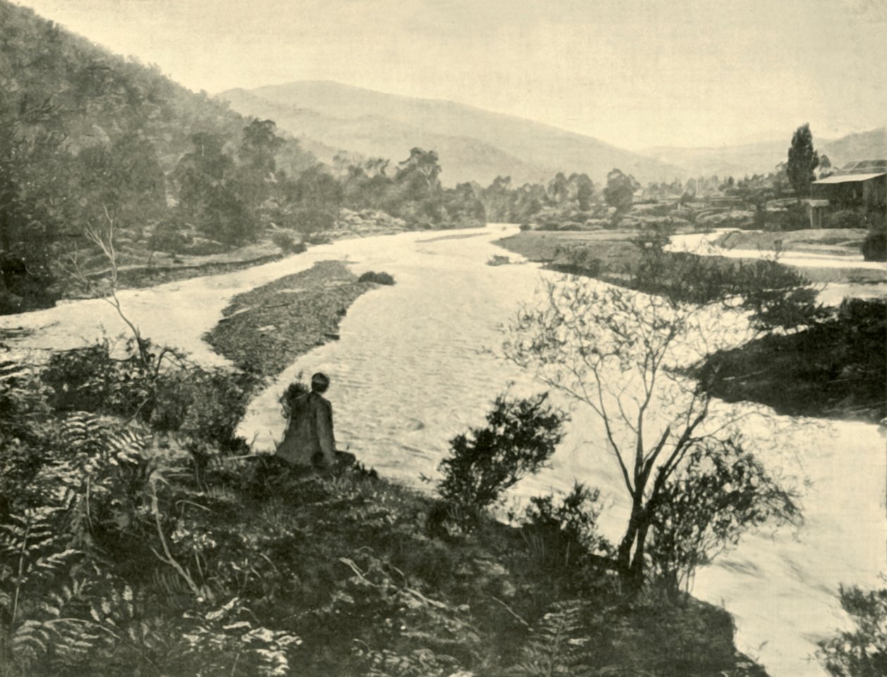 Os fornos em Bright, 1901. de Unbekannt