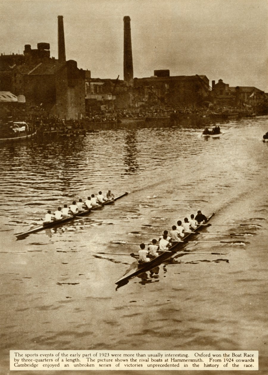 The Oxford e Cambridge Boat Race, Londres, 1923, 1935. de Unbekannt