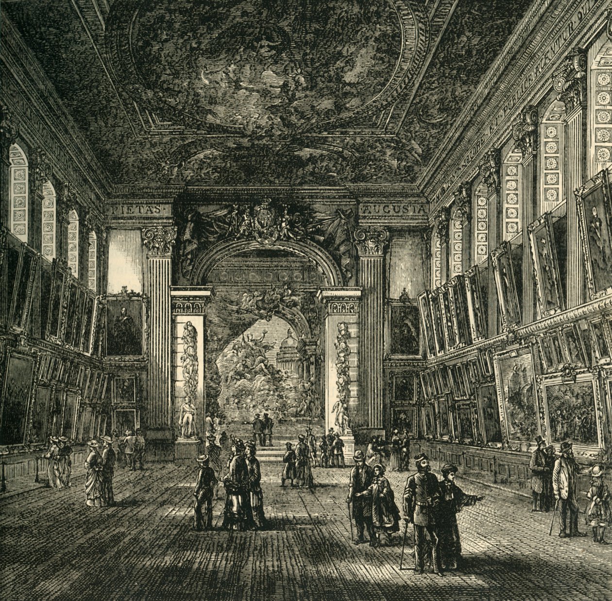 The Painted Hall, Hospital de Greenwich, c1878. de Unbekannt