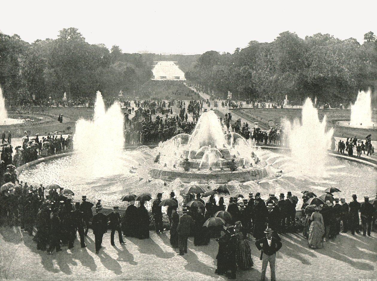 As fontes do palácio, Versalhes, França, 1895. de Unbekannt