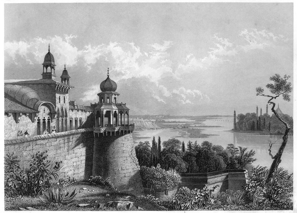 O Palácio de Agra, c1860 de Unbekannt