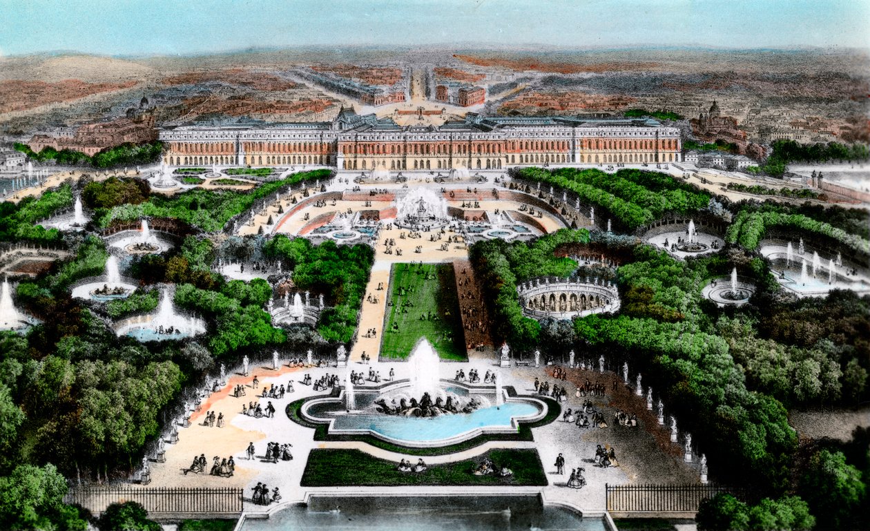 O Palácio de Versalhes, Paris, França, início do século XX de Unbekannt