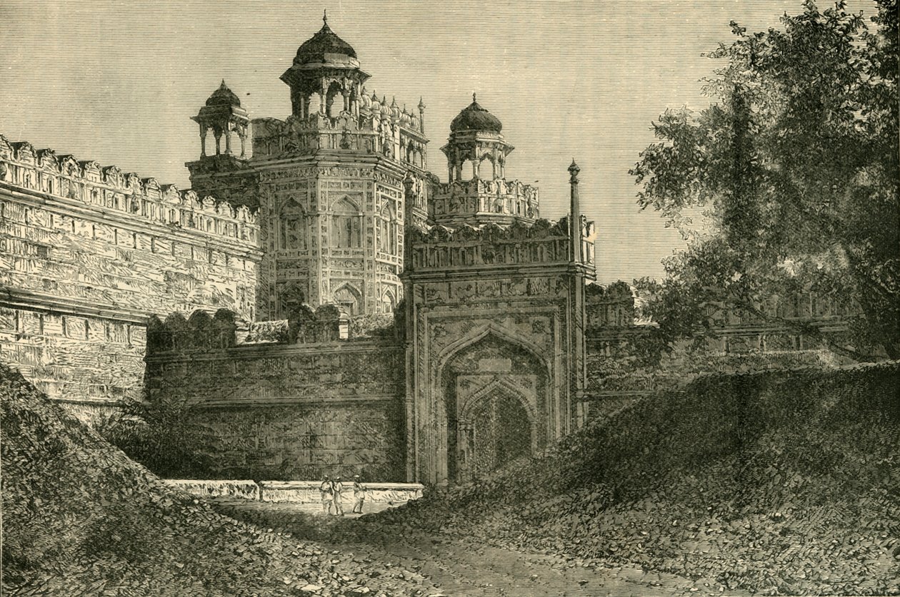 O Palácio dos Imperadores Mogul, Deli, 1890. de Unbekannt