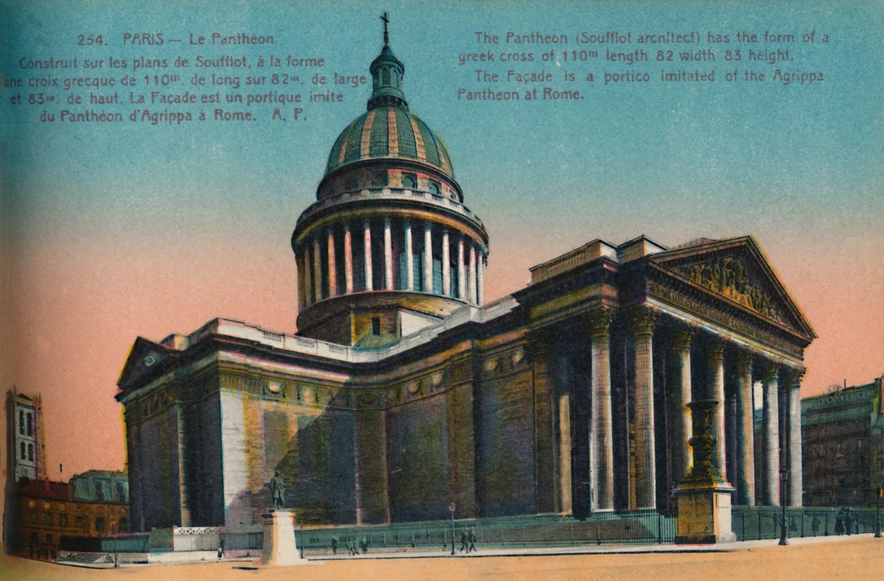 O Panteão, Paris, c1920 de Unbekannt
